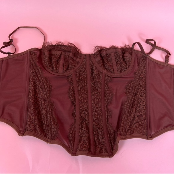 ❌SOLD-DEPOP❌ UO Out From Under Brown Corset - Picture 6 of 7